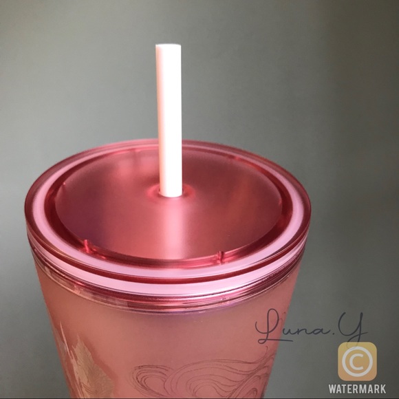 Starbucks Copper Siren Mermaid Pink Soft Touch Tumbler Cup Venti - Picture 5 of 9